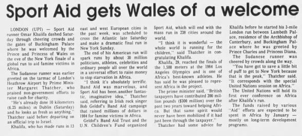 Sport Aid Wales Welcome